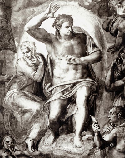 Christ (detail) from The Last Judgement by Michelangelo Buonarroti